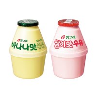 빙그레 바나나맛우유 딸기맛 240ml 단지우유