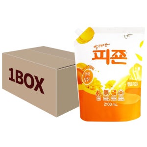 피죤 섬유유연제 옐로미모사 리필 2100ml 8개