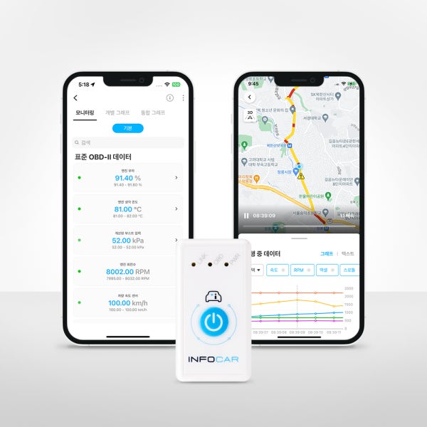 인포카 I스위치I 자동차 스캐너 IO180-OH android, iOS동시호환 OBD2 / ELM327/ 자동차 진단기