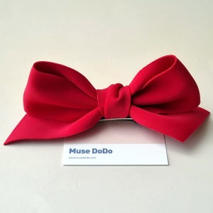 스탠딩 백설공주 빅 왕리본 집게핀 아동 헤어핀 악세사리 유아 네오플랜 머리핀