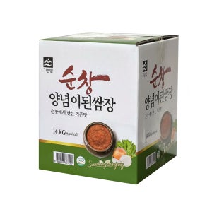 업소용 식당 대용량 다용도 쌈밥쌈장 기픈샘 순창 양념이된 쌈장 14kg