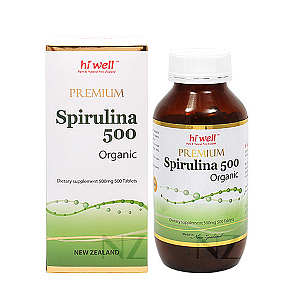 <b>유기농 스피루리나 500</b>mg 500정 클로로필 엽록소 하이웰