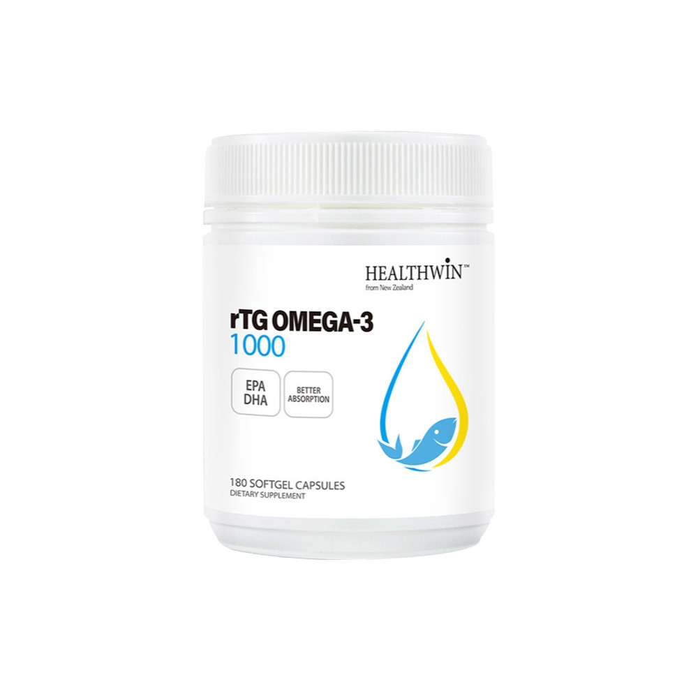 헬스윈 뉴질랜드 장용성 알티지<b>오메가9</b> rTG오메가3 콜레스테롤 1000mg 180캡슐