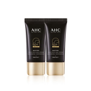 AHC 마스터즈 아쿠아리치 선크림 듀오 세트(30ml 2개)