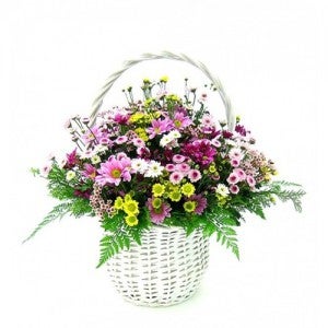 가을이 지나도-소국꽃바구니 (pb-0237)[꽃바구니/이벤트/생일/어버이날꽃]