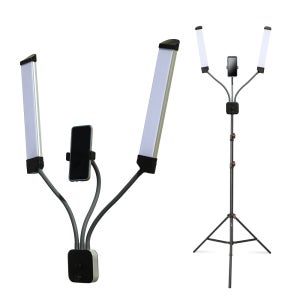 더블라인 삼각대 세트 대한조명 반영구 속눈썹 연장 자연광 여캠 뷰티 유튜버 조명