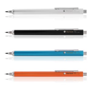 OHTO AP-705H 호라이즌 오토 샤프 0.5mm 6각축 사이드 노크 상단 누름식 필기 완구 학교 학원 오피스 수업 필기 촉 연필 샤프심 지우개 내장 유광 알루미늄 회사 선물