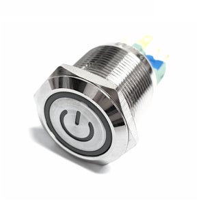 MC22AF-11EPZ 22파이 LED 전원마크 방수메탈스위치 24V