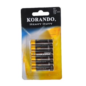 코란도건전지 AAA 6입 리모컨 일반 건전지