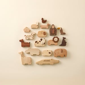 동물가족세트 원목블럭장난감