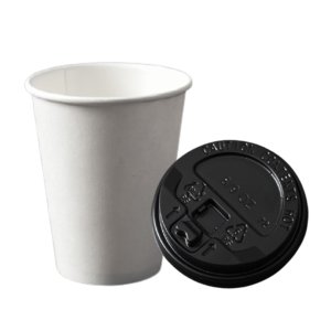 250ml(8온스)컵+개폐화이트 100개 세트 테이크아웃 카페컵