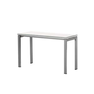 사원용 컴퓨터책상 1200 일자책상 PT EF사이드 투명유리