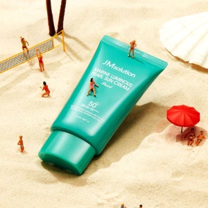 제이엠솔루션 청광 마린 진주 선크림 펄 50ml SPF50+