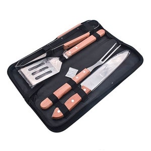 캠핑 BBQ 바베큐 키친툴 커틀러리 조리도구 그릴 우드 식기세트