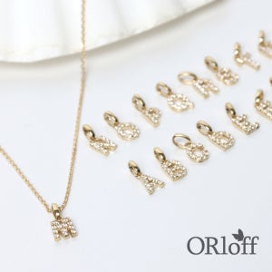 14K 금 알파벳 이니셜 목걸이 펜던트 골드 메달 7172 7182 7205 7201 7143