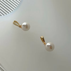 14k 진주 목걸이 팬던트 체인X