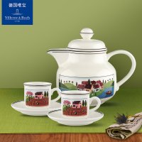 빌보찻잔 명품 빌보커피잔 독일 Villeroy Boch 차 세트 창조적 인 레트로커피잔