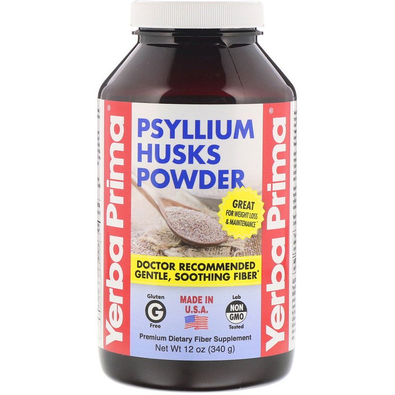 <b>Yerba Prima</b>, 차전자피 분말 340g 차전자피가루 질경이 씨앗