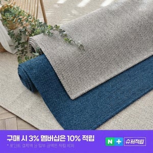 한일카페트 스탠리 먼지없는 워셔블 사이잘룩 여름 시원한 거실 식탁 쿨러그 100x150