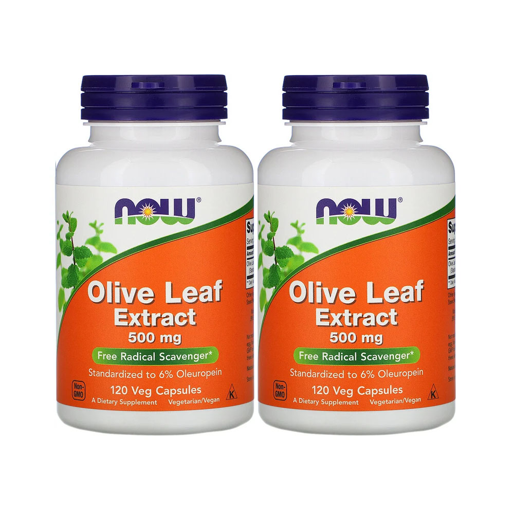 나우 <b>푸드</b> 올리브 <b>잎 추출물</b> 500mg 120베지캡슐 Olive Leaf [2병]