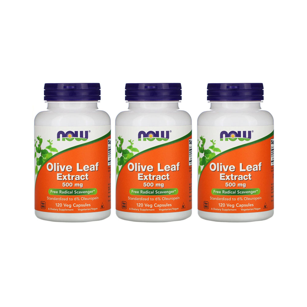 나우 <b>푸드</b> 올리브 <b>잎 추출물</b> 500mg 120베지캡슐 Olive Leaf [3병]