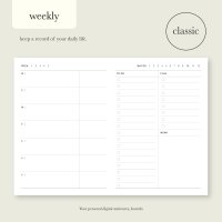 클래식 아이패드 위클리 플래너 weekly planner 굿노트 플래너