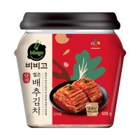 비비고 썰은배추김치 500G(용기)