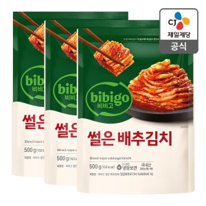 국내산 100% 비비고 썰은 배추김치 500g 4개