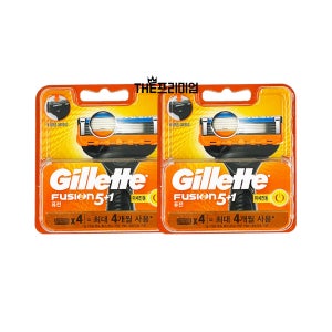 질레트 퓨전 미세진동 파워 면도날 4입 2개