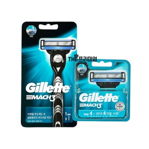 질레트 마하3 면도기1up+면도날 4입