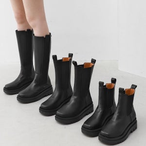 라운드코/사각코 통굽 첼시 니하이 숏 미들부츠 롱부츠(5.0cm) 10804&7084 잇슈
