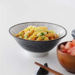 일본 덮밥 국수 라면 우동 면기 도자기 그릇 쿠로미도리 소면기