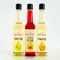 더클래식 파 고추 마늘 기름 500ml 국산 대파 고추씨 기름 불맛향미유 갈릭 마늘오일