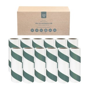 아임 테이프크리너 돌돌이리필90회x12개 사선컷팅 태이프 찍찍이테이프 강아지털제거