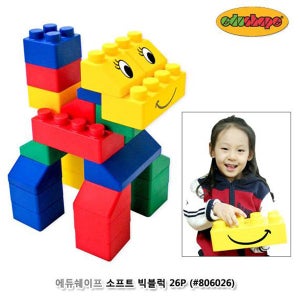 에듀쉐이프 소프트 빅블럭 26P 블럭장난감 어린이날선물 장난감