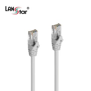 LANstar CAT6 UTP 랜케이블 기가 인터넷선 LAN 공유기선 10m, 그레이