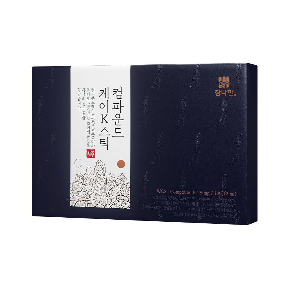 참다한 <b>컴파운드케이</b>K 발효 홍삼 스틱 진액 30포 선물세트