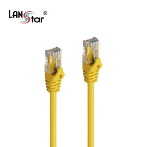 LANstar CAT6 UTP 랜케이블 기가 인터넷선 LAN 공유기선 5m, 옐로우