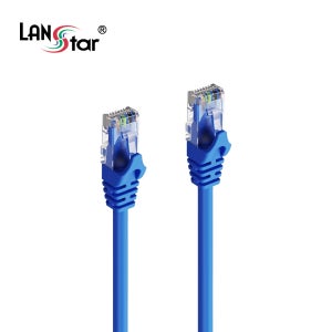 LANstar CAT6 UTP 랜케이블 기가 인터넷선 LAN 공유기선 2m, 블루