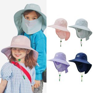 캠핑 물놀이모자 아동 성인 자외선차단 UV 페이스 플랩캡