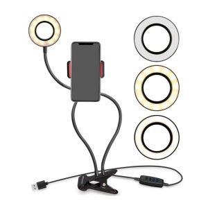 1인 유튜브 틱톡 라이브 방송 LED 링라이트 자바라 조명 손떨방 촬영장비 수직촬영거치대