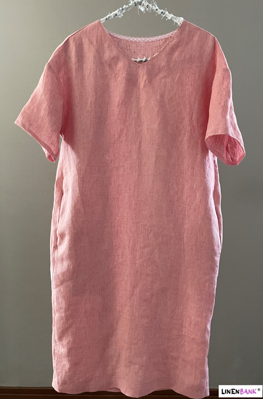 리투아니아 수입 린넨 원피스 핸드메이드