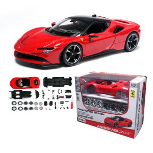 마이스토 1:24 페라리장난감 SF90 스트라달레 자동차조립 모형차 DIY 다이캐스트