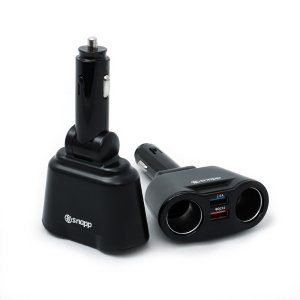 스냅 블리첸 2구 소켓 듀얼 USB 차량용충전기 QC3.0