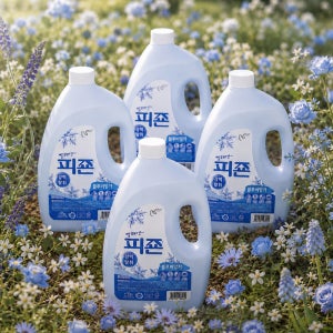 피죤 강력탈취 섬유유연제 레귤러 블루비앙카, 3.1L, 4개