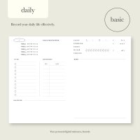 베이직 아이패드 데일리 플래너 daily planner 굿노트 다이어리