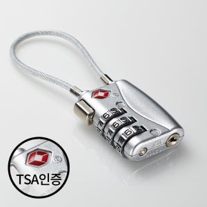 TSA인증 3다이얼 와이어자물쇠013. 와이어락 케이블락 여행가방자물쇠 여행용품