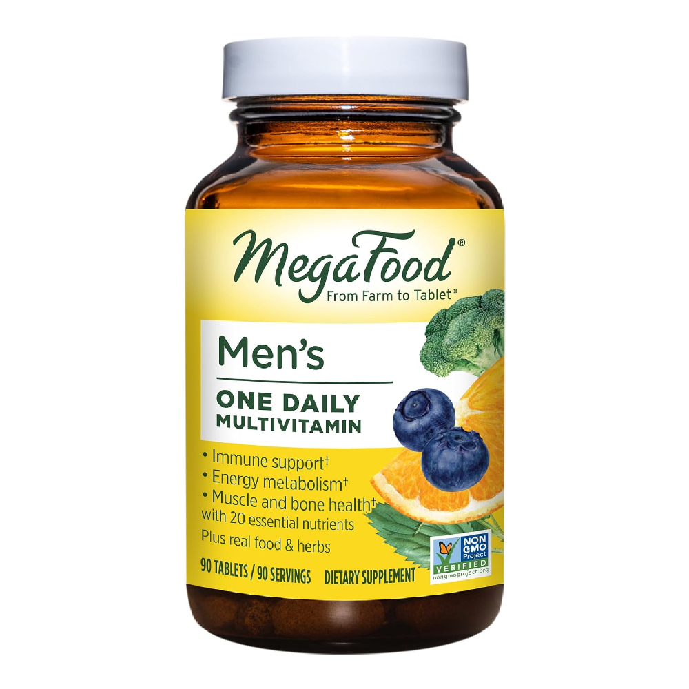메가푸드 One Daily 남성 종합 멀티 <b>비타민</b> A B C3 D E B6 B12 K 페놀 크롬 아연 요오드 판토텐산 비오틴 엽산 나이아신 셀레늄 구리 망간 리보플라빈 90 정