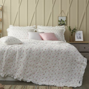 플라워 쿨시어서커 여름누빔이불S/Q