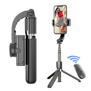 지군 GPRO-GB890 4in1 짐벌 셀카봉 셀피스틱 거치대 리모콘 블루투스 촬영모드 프사 동영상 사진 휴대용 360도회전 센서탑재 수평 연출 페어링 잠금장치 가로 세로 변환